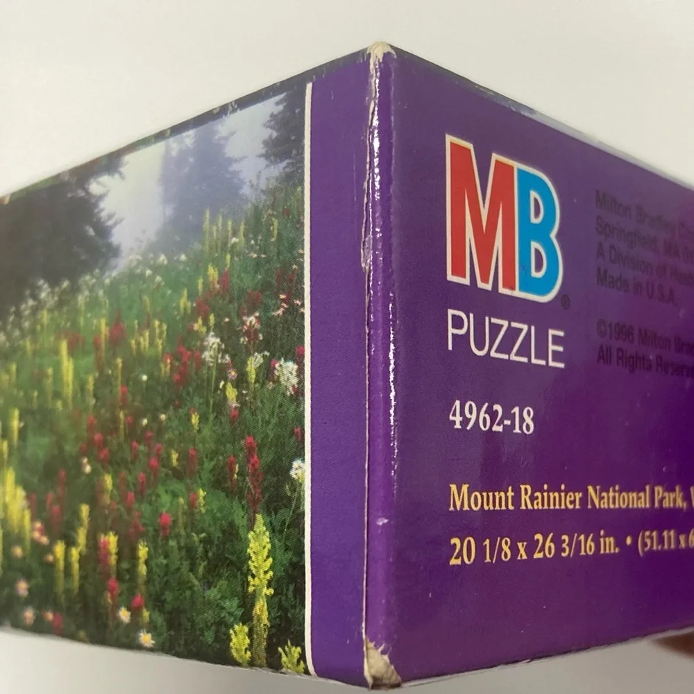 Milton Bradley Puzzle Mount Rainier 1000 Pieces 1996 Washington USA New Sealed